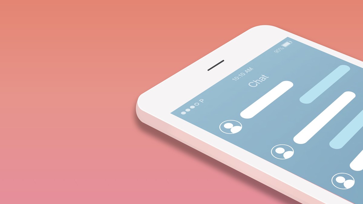 Smartphone displaying chat conversation with rich link preview card