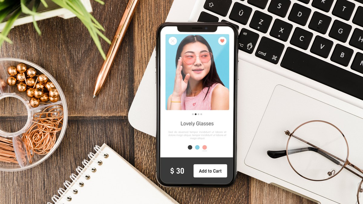 Smartphone screen displaying a mobile website landing page
