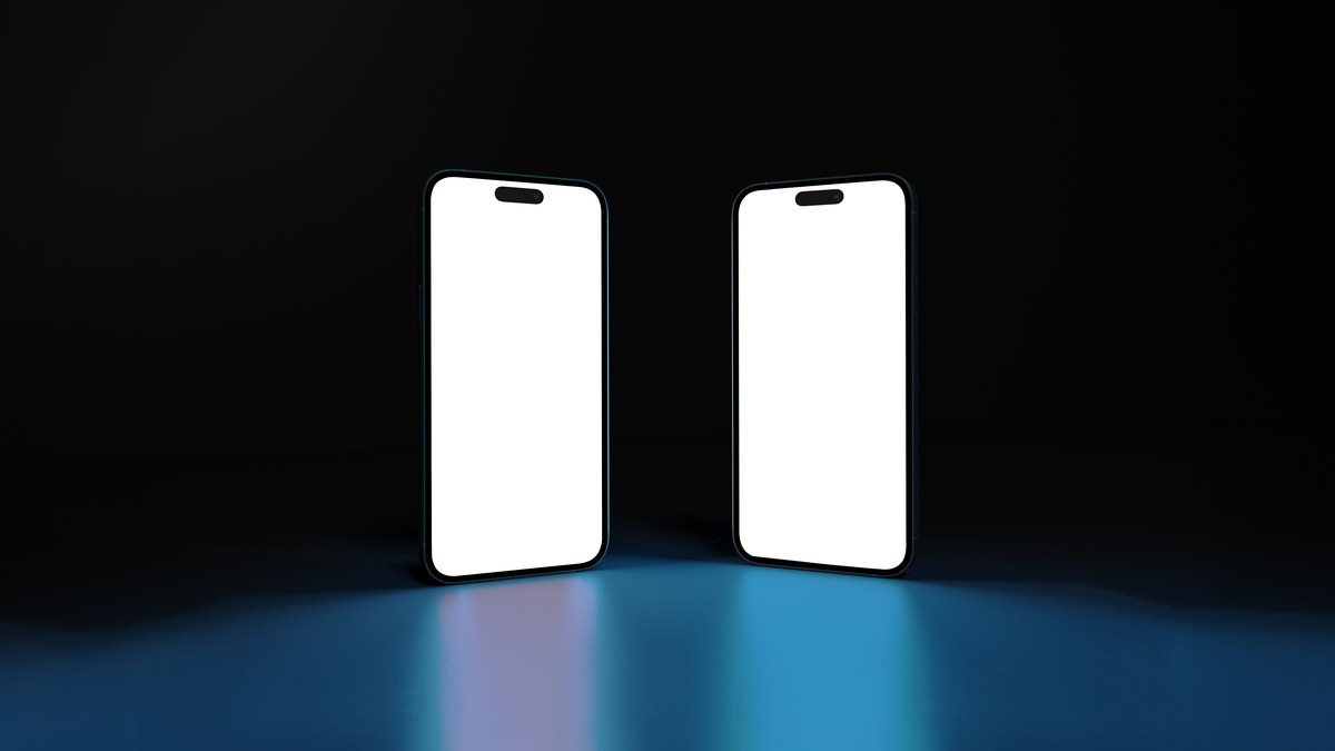An iPhone and an Android smartphone resting side by side displaying contrasting mobile app interfaces and link redirection screens