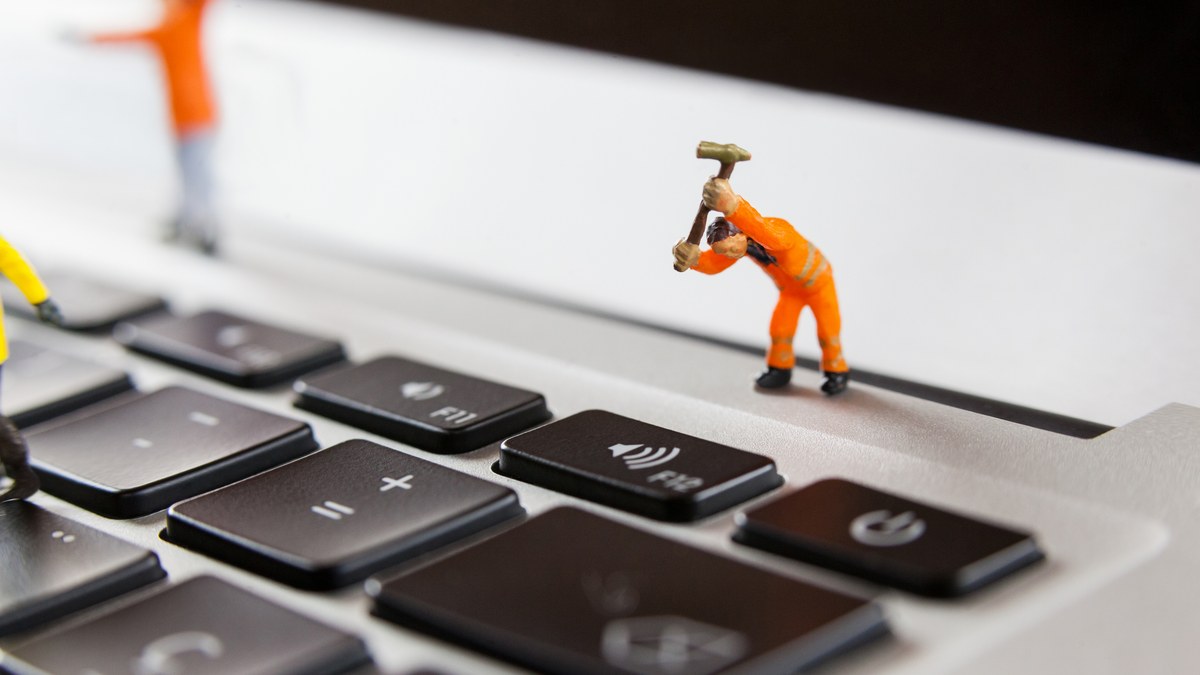 Website administrator analyzing server redirect routes and broken 404 links on a computer screen