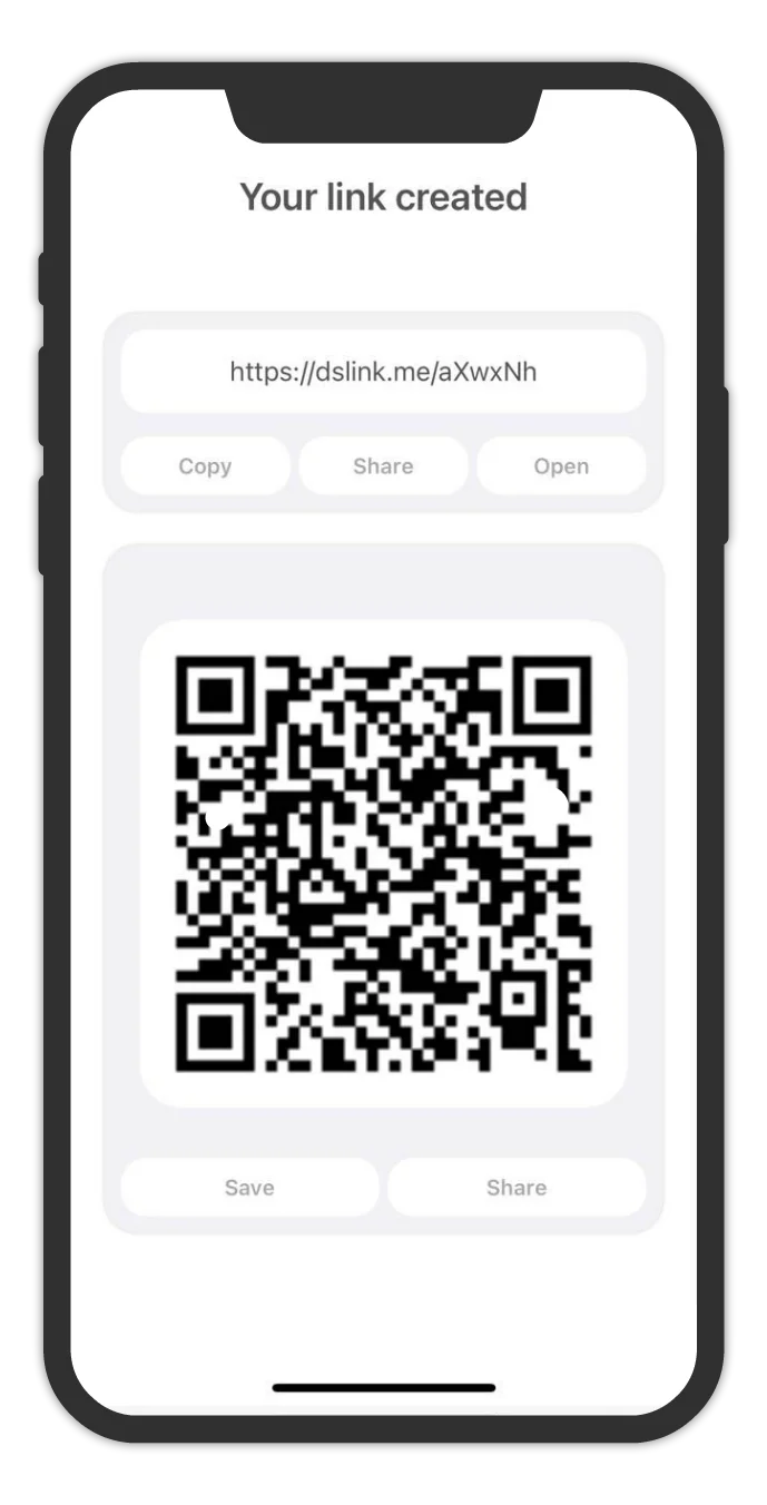 Smart Deep Link Generator App UI